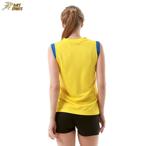 ชุดวอลเลย์บอลชุดกีฬา,ชุดเสื้อวอลเลย์บอลแขนกุดและกางเกงขาสั้นดีไซน์ของคุณเอง - Product Image 6