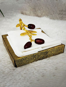 Fancy Golden Handcrafted Wood And Metal Twig <b>Napkin</b> <b>Holder</b> for Home Hotel Restaurant Office Tissue <b>Holder</b> Design <b>Napkin</b> Stand - Product Image 3