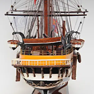 AMERIGO VESPUCCI Model Ship NEW DESIGN 80 cm Handcrafted Wooden Replica with Display Stand, Collectible, Decor, Gift, Wholesale