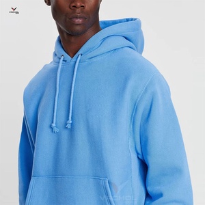 Sweats à capuche personnalisés de grande taille avec motif solide, broderie, tissu en tricot, caractéristique anti-rétrécissement - Product Image 5