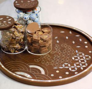 Plateaux de service pour chocolat en bois, pour Eid du Vietnam, livraison gratuite - Product Image 3