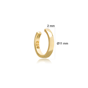 ธรรมดา Dainty สไตล์มินิมอลต่างหูกระดูกอ่อนขายส่งตุรกีแฮนด์เมด925เครื่องประดับเงิน - Product Image 4