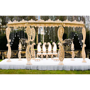 Mandap de mariage gujarati en paisley, mandap de mariage parisien, mandap de mariage en paisley de designer incroyable, mandap de mariage en paisley pour extérieur, décoration de mandap de mariage en paisley, États-Unis - Product Image 1