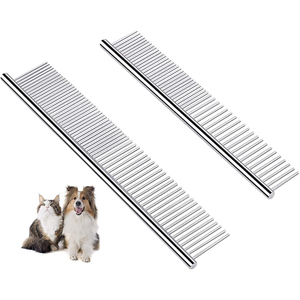 Peines de acero inoxidable para el cuidado de mascotas, peines profesionales de alta calidad para perros - Product Image 1