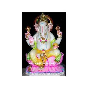 Estatua de Dios de mármol de Ganesha India - Product Image 1