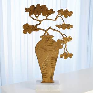 Haut de Table en éléphant en métal, Sculpture pour le salon - Product Image 3