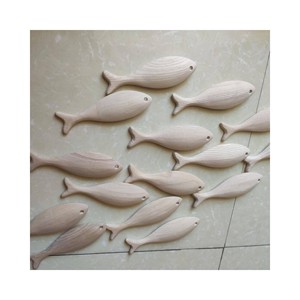 Poisson en bois de la meilleure qualité, fabriqué au Vietnam, bois naturel, sûr pour les enfants, pour la maison et le restaurant, décoration - Product Image 3