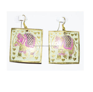 Fashion Trend 2024 Halloween Jewelry African Acrylic Resin Plastic <b>Earrings</b> Wooden Sunflower Drop <b>Earrings</b> Blue waterproof ear - Product Image 6