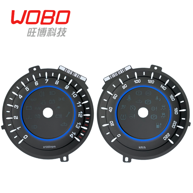 Custom 3d Auto Meter Face Plate Instrumental Panel Speed Meter Motorcycle Dial Motorcycle Meters Sticker