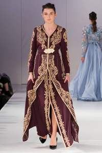 Nuevo y elegante vestido caftán | Hermosa ropa de boda y Fiesta | Adornado con cristal, cuentas de vidrio y piedra hecha a mano - Product Image 2