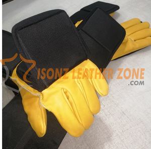 Bite Master isoz XL ถุงมือหนังวัวเพื่อความปลอดภัยป้องกันการตัดป้องกันการลื่นป้องกันไฟฟ้าสถิตย์ป้องกันการกระแทกสำหรับงานเชื่อม - Product Image 3