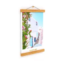 Ourwarm — cadre de Photo à suspendre, cadre magnétique en bambou décoratif moderne A3 A4 A5, cadeau de mariage