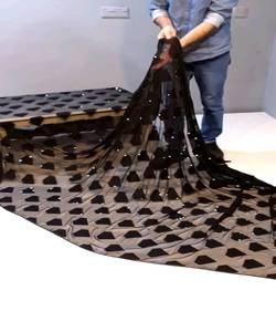 Ropa de fiesta bordada pesada Nueva colección Todos los tamaños y tela de red de color Ropa de mujer India bordada Saree listo con ropa - Product Image 3