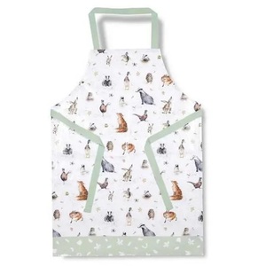 different size <b>black</b> red checked 220 GSM Weight Adjustable Straps <b>Pinafore</b> kitchen aprons 100% Organic Cotton GOTS Certified - Product Image 3