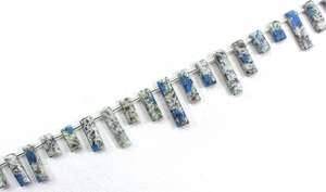 29 pièces de pierres précieuses de jaspe naturel K2, perles de Briolette à facettes en forme de Rectangle pour la fabrication de bijoux faits à la main en gros - Product Image 5