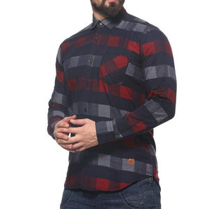 เสื้อเชิ้ตแขนยาวทรงสลิมฟิตของผู้ชาย,เสื้อเชิ้ตทางการพิมพ์ลายลำลองแนวธุรกิจ - Product Image 2