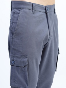 Pantalones Cargo informales ajustados de algodón de alta calidad para hombre, pantalones de entrenamiento transpirables y con bolsillo y cremallera, venta al por mayor, personalizables - Product Image 5