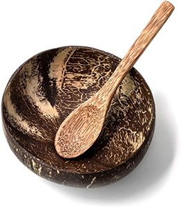 Utensilios de cocina de madera, cuchara de coco, juegos de vajilla de bambú, cubiertos de bambú en 2021 - Product Image 5