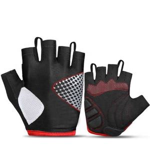 ถุงมือสั้นครึ่งนิ้วระบายอากาศขี่จักรยานถุงมือกันกระแทก - Product Image 1