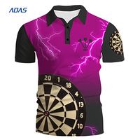 Neueste Design Custom Sublimated Darts Jersey Großhandel Dart Jersey Design Herren Sport Dart Shirt Custom Design