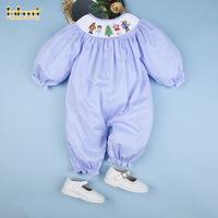 Ensemble de luxe pour bébé fille en velours côtelé bleu, broderie artisanale, motif à carreaux, 100% coton, certifié OEKO-TEX, pour l'hiver de Noël