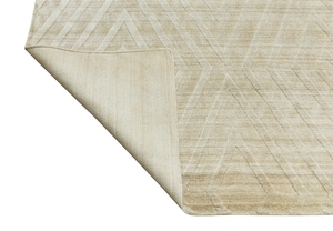 Oem nhà sản xuất của handloom gabbeh Thảm 1025 ngà nâu sọc thiết kế thêu trừu tượng hình chữ nhật khu vực thảm thiết lập cho nhà - Product Image 3