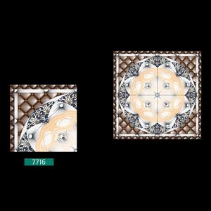 Carrelage de sol moderne en porcelaine poli marbre 40x40cm brillant émaillé intérieur tapis design salle de bain style classique 5mm d'épaisseur - Product Image 1