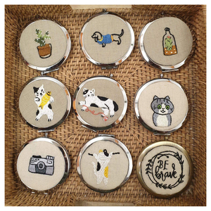 Classic Customized Pocket Handheld Round Side <b>Mirror</b> for Best Gift Present - Product Image 3