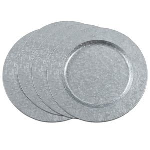 Unbreakable Metal restaurant charger Full Size Kitchen Dinner serving plates in lowest price - Product Image 3
