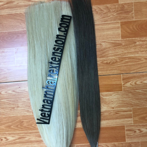 # Extensiones de Cabello Humano Color 613 de Vietnam, Cabello Remy con el Mejor Cabello Virgen Rubio Rizado Francés, 100g - Product Image 1