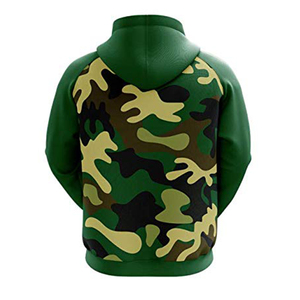 Men's Camouflage <b>Hoodie</b> Pullover Regular Sleeve Knitted <b>Fleece</b> Autumn Wear - Product Image 2