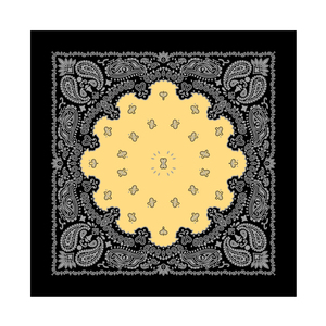 Bandana classique en coton, tissu popeline, foulard carré, unisexe adulte, toutes saisons, respirant, écologique, motif paisley - Product Image 1