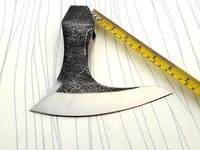 Tête de hache MDM AXE HEAD, forgée à la main, style Ragnar spécial, pour usage forestier, manche en acier, acier à haute teneur en carbone, dureté 58-60.