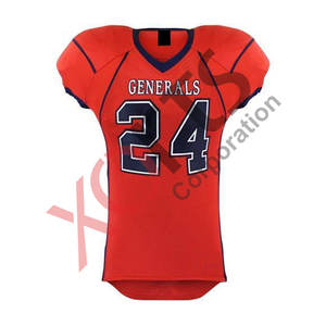 Maillot de football américain personnalisé de nouvelle conception cousu de haute qualité pour hommes, uniforme de football américain à manches courtes - Product Image 4