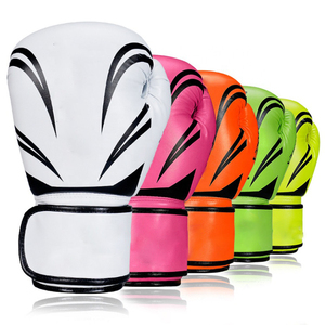 Guantes de boxeo de cuero de alta calidad, color personalizado, profesional, con cordones - Product Image 3