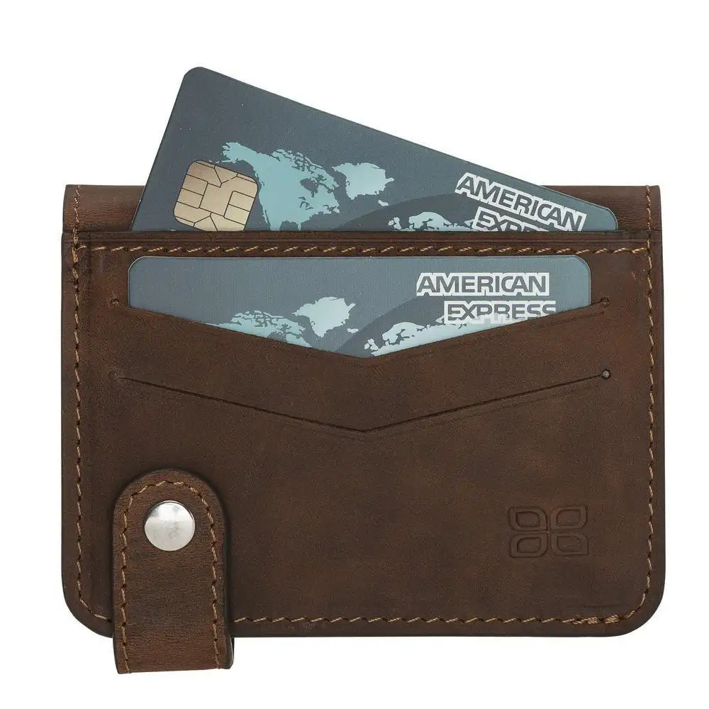 OSCAR hakiki deri el yapımı kartlıklı cüzdan RFID koruma ile ve renk isteğe bağlı