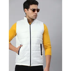 OEM/ODM wholesale Winter Vest custom logo waterproof winter windproof warm zipper hooded bubble Sleeveless puffer Vest