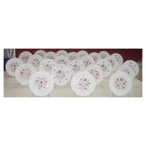 Placa de piedra de incrustación exclusiva de mármol hecho a mano, regalo de agradecimiento - Product Image 1