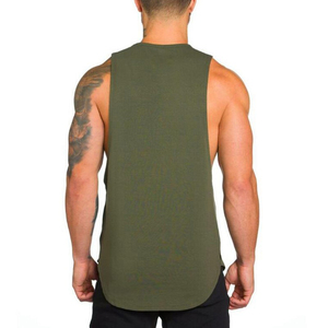 Camiseta sin mangas lisa de alta calidad para hombre, camiseta sin mangas transpirable para gimnasio y Fitness, venta al por mayor, 2022 - Product Image 3