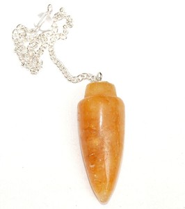 Pendule jaune à Quartz doré, pendule simple avec chaîne - Product Image 1