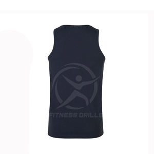 Camiseta sin mangas de algodón 100% Euro Fit para hombre, Chaleco de punto transpirable para gimnasio informal y culturismo, ropa deportiva básica con estampado 3D personalizado - Product Image 3