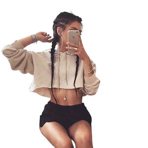 Top Women's Hoodie Casual Crop Tops Lace Up Long Sleeve Pullover Tie-dye Crop Top Sweatshirt Casual Outdoor Sport Daily Life Reg - Product Image 6