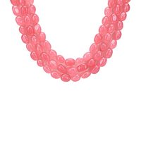 Queen inspired-collar con cuentas de ónix para mujer, joyería de rubí de 3 capas, joyería de piedras preciosas hecha a mano, piedra natural