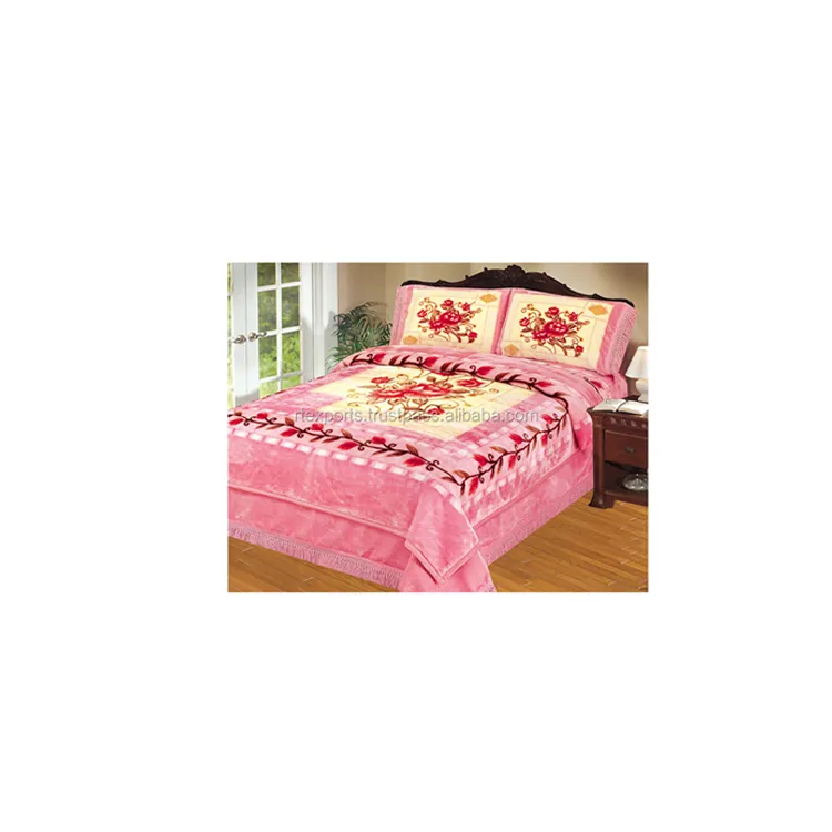 Hot Selling King Size 100% Cotton Custom Print Luxury Bed Sheet Bedding Set