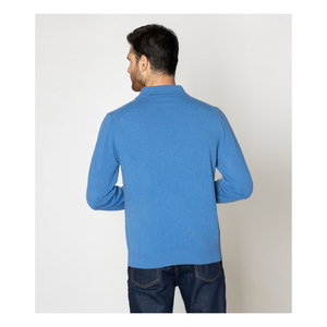 Maglione invernale con scollo a V a manica lunga a mano 100% lavorato a mano da uomo italiano realizzato in Cashmere-ODM - Product Image 2