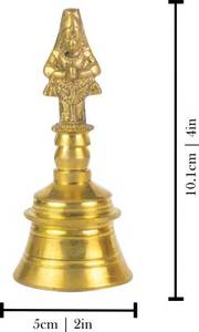 Clochette en laiton pur, faite à la main, de haute qualité pour décoration de maison, Temple et clochette en laiton, expédition gratuite - Product Image 5