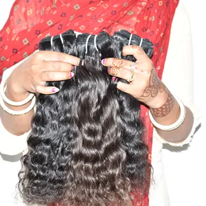 레미 직조 싸구려 곱슬 번들 화학 처리되지 않은 천연 처녀 표피 정렬 인도 인간의 머리카락 확장