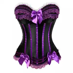 Sexy Lace Plus Size new Women sexy Corset Bustier Corset Lingerie Tops Brocade Victorian Fashion corset waist trainer