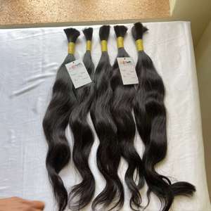 Extensiones de Cabello al Por Mayor, Cabello Virgen Crudo Sin Procesar de Alta Calidad, 100% Cabello Humano de Templo Indio, Paquetes de Extensiones - Product Image 1