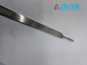 มีดผ่าตัดทางทันตกรรมด้ามจับมีดผ่าตัดแบบยาว,มีดผ่าตัดสเตนเลส # 3L ตรง21ซม. เหมาะกับใบมีดขนาด10, 11, 12, 12B,15 - Product Image 2